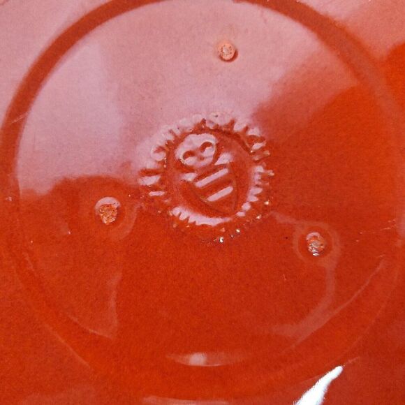 Waechtersbach W Germany Christmas Tree Trivet Red Green Round Paddle Wall Decor - Picture 3 of 3